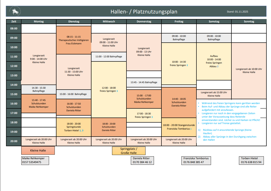 Hallenplan 2025